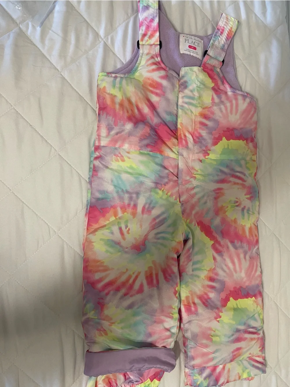 The Children's Place Pastel Tie-Dye Snowsuit